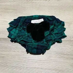 Ruffle Butts | Accessories | Nwot Ruffle Butts Green Plaid Ruffle ...